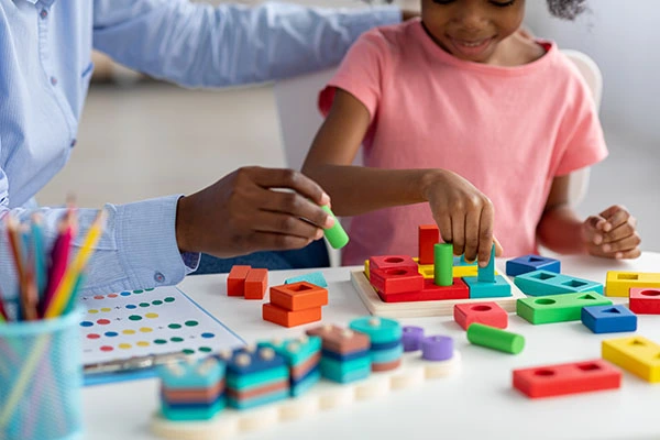 Children enjoying a hands-on early learning activity